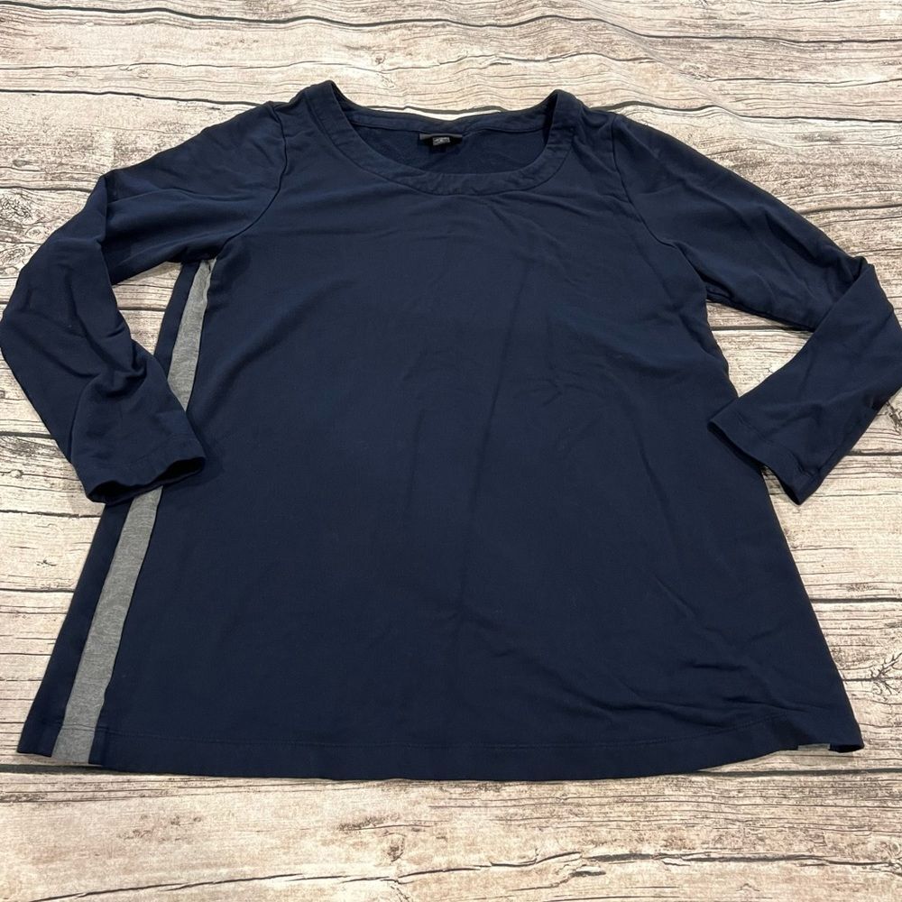 J. Jill Wearever Collection navy blue tunic size medium